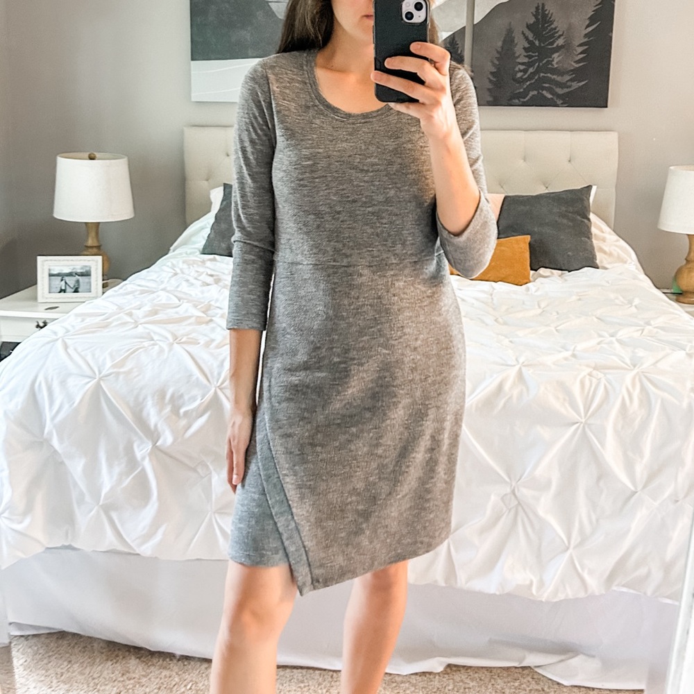 Collective Concepts gray sweater dress